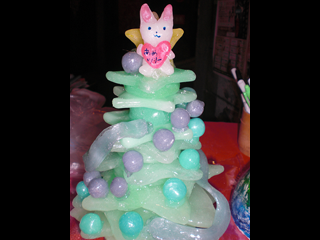 飴細工のクリスマスツリー飴