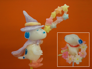 飴細工のハロウィンのスヌーピーと花スヌーピー