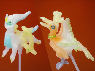 飴細工のポケットモンスター（アルセウス、ホウオウ）