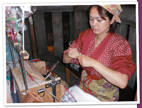 癒しの女性飴細工師 錦織 恭